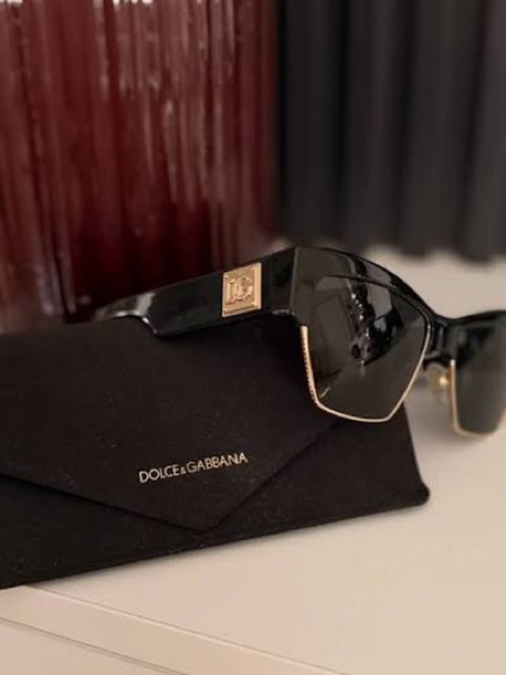 Dolce & Gabbana women’s Sunglasses with Gold Accent